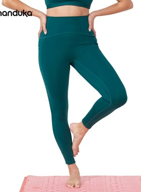 Manduka Presence 瑜伽裤女士打底裤弹力紧身高腰提臀健身运动裤