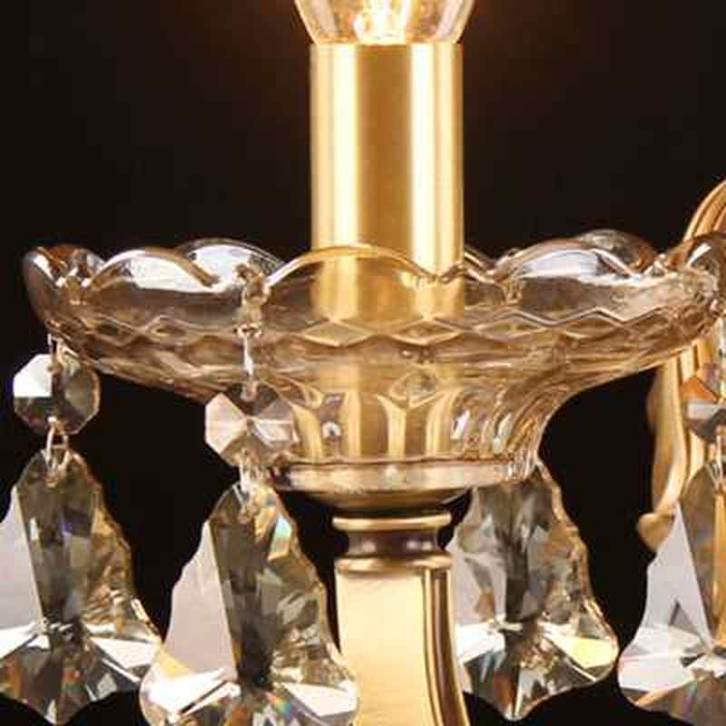 奥灯单头美式全铜水晶壁灯楼梯过道玄关阳台走廊灯床头壁灯2916u.