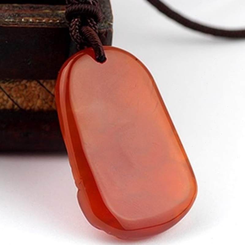 碧雅 红玛瑙吊坠2021牛年生肖牛属牛图案图像吊坠项坠吉祥饰品物