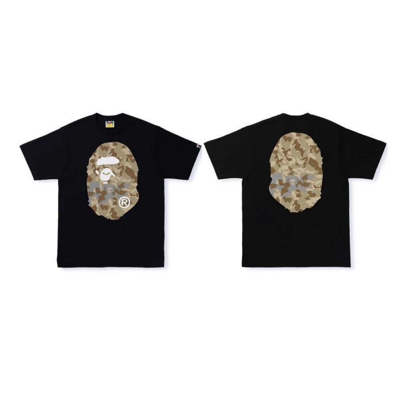 Item Thumbnail for New trendy brand Japanese Bape ape head camouflage print summer cotton loose couple shark short-sleeved T-shirt