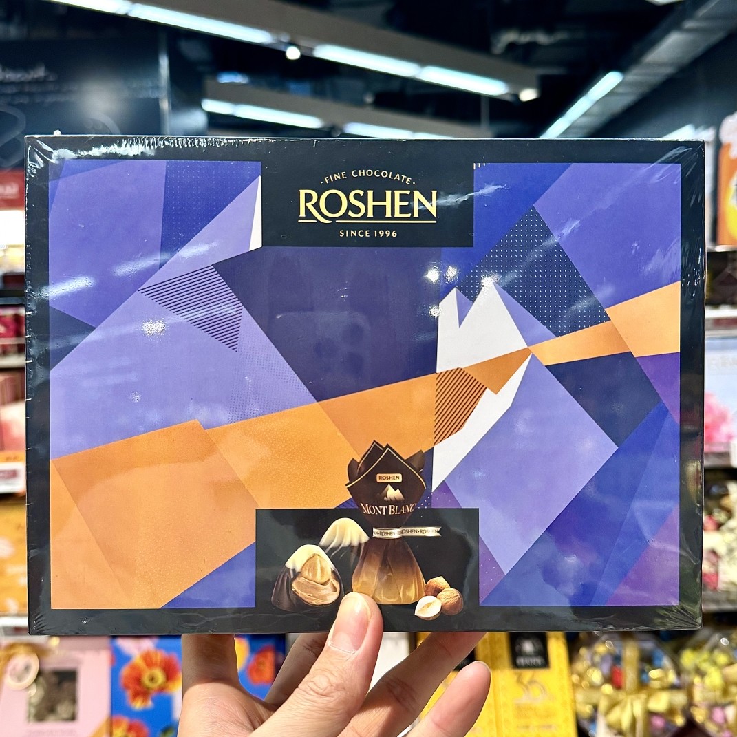 ole精品超市代购ROSHEN如胜博朗峰整颗榛子巧克力制品168g