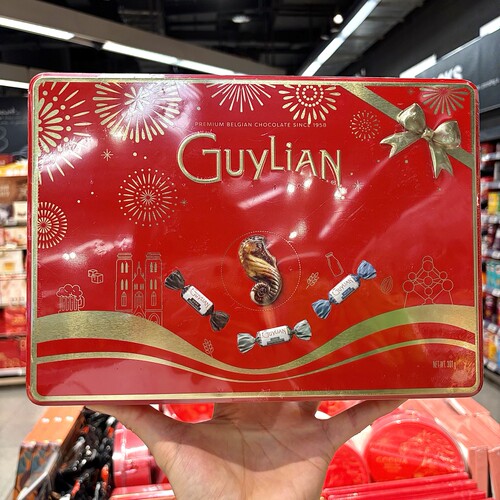 ole精品超市代购吉利莲比利时红焰礼盒巧克力制品301g