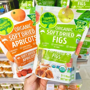 ole精品超市HappyVillage Organic欢乐村有机无花果干 有机杏干