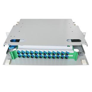 网立方 odf光纤配线架机架式光纤终端盒12光缆接续盒lc24口fc光纤配线架96芯SC48口72满配光纤盒144全新