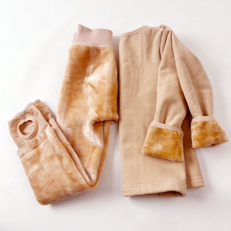保暖内衣秋冬男女童舞蹈服加绒