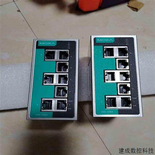 议价台湾 MOXA EDS-208A 工业型 8口以太网交换机拍前询价