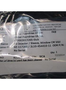 议价东京电子 (TEL) 2L10-454410-11 CU 吸管/袖子,窗户 CM VAX