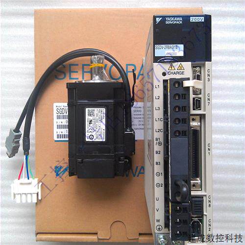 议价安川伺服马达400W带煞车SGMJV-04ADE6E+驱动器SGDV-2R8A01B现