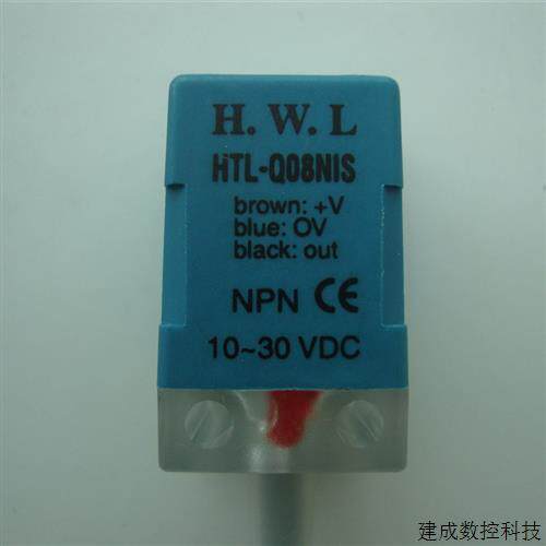 议价HWL方型电感式感应开关HTL-Q08N1S接近开关现货原装进口NPN常