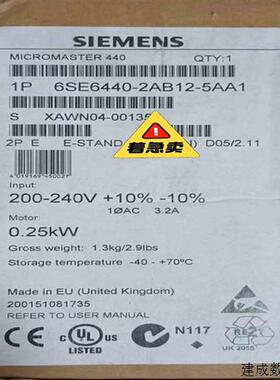 议价6SE6440-2AB12-5AA1MM440拍前询价