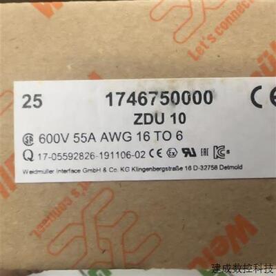 议价魏德米勒接线端子ZDU10订货号1746750000weidmuller弹簧式zqv