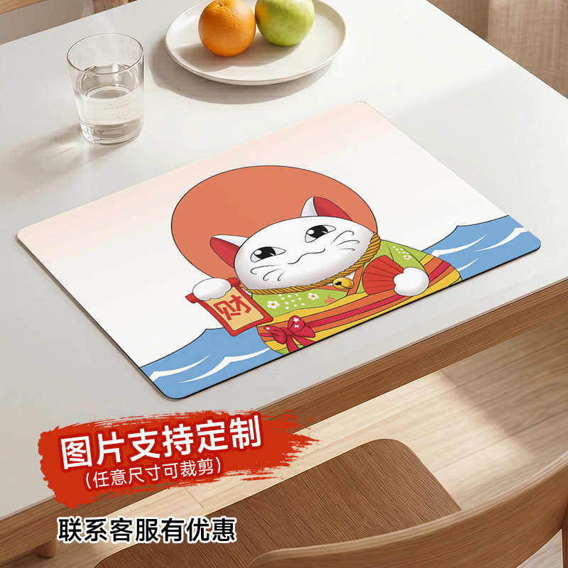 学生皮革餐垫防水防油隔热耐高温
