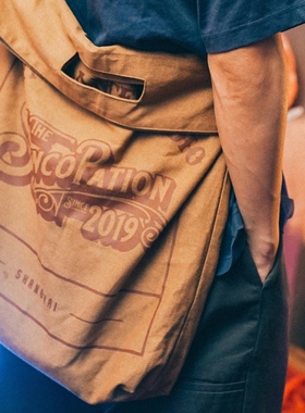 【SOUND】Syncopation斜跨单肩背包帆复古做旧