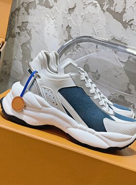 cocy维多娜2025新款女鞋牛仔帆布拼接系带运动鞋休闲鞋板鞋网面夏