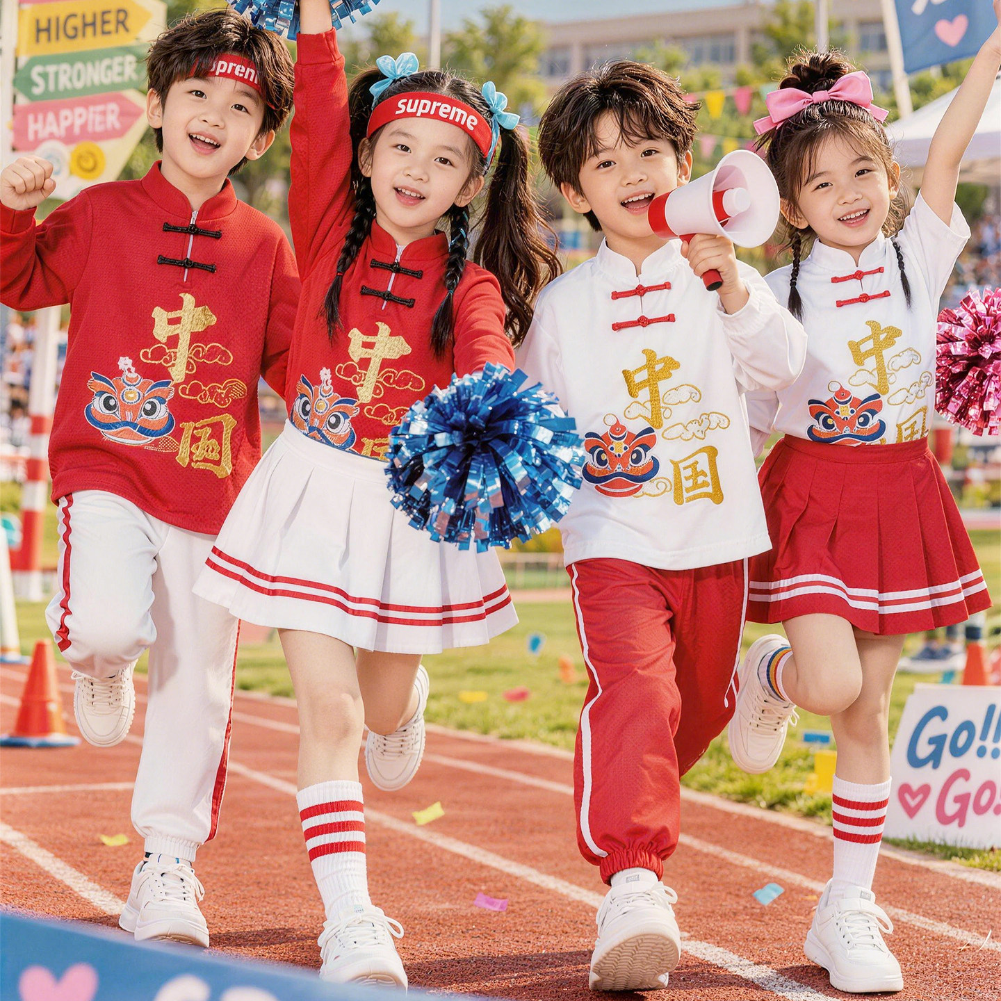 小学生秋季运动会开幕式入场服装