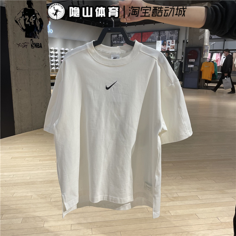 nike耐克女子小勾运动针织休闲圆领短袖t恤dv8023-133-010-536