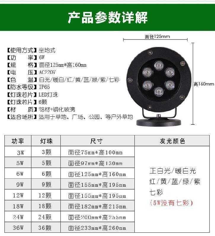 照树灯景观射灯照明防水射灯铝材耐腐蚀广场灯花园草坪灯凉亭