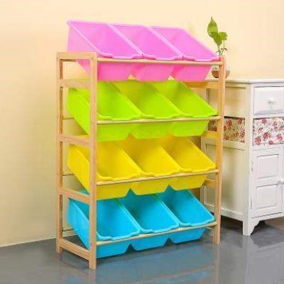 儿童玩具分类收纳架简易放小汽车的架子整理架收纳架玩具架客厅
