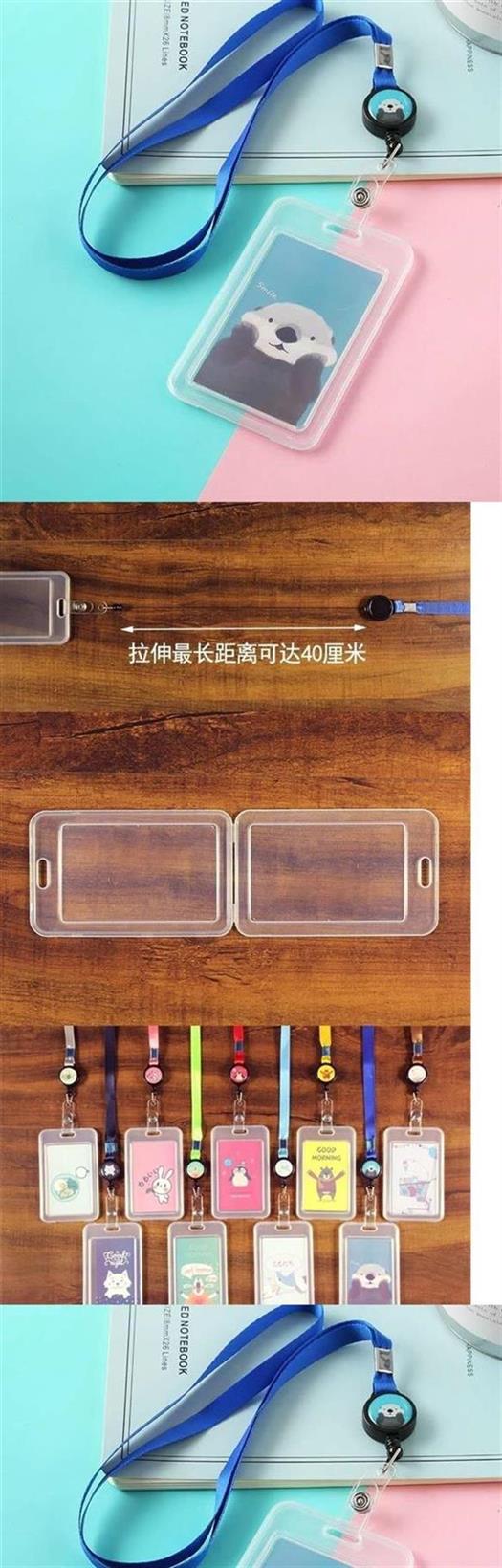 Trung Quốc có thể là một học sinh treo cổ dây có thể thu vào thẻ xe buýt đưa đón thẻ xe buýt đặt thẻ mẫu giáo vỏ cứng mẫu giáo - Hộp đựng thẻ vỏ bọc cccd