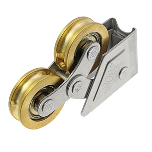 2008型铝合金门窗滑轮老式推拉门滑轮移门轮2078平移窗户轨道滚轮