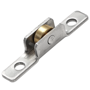 老式铝合金纱窗滑轮推拉沙门纱窗凹槽金属轮子7mm轨道平滚轮配件