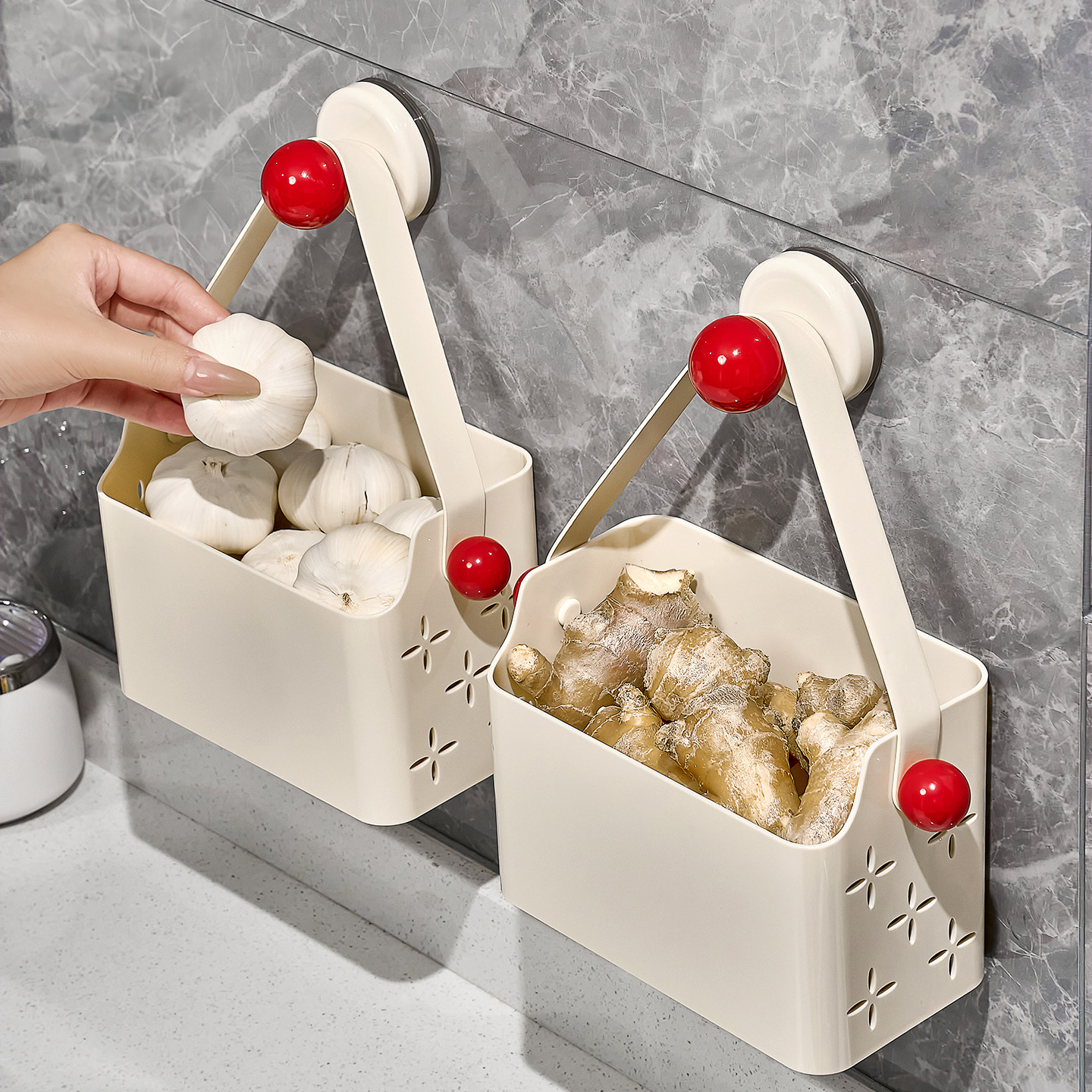 【2025爆款】厨房葱姜蒜收纳盒