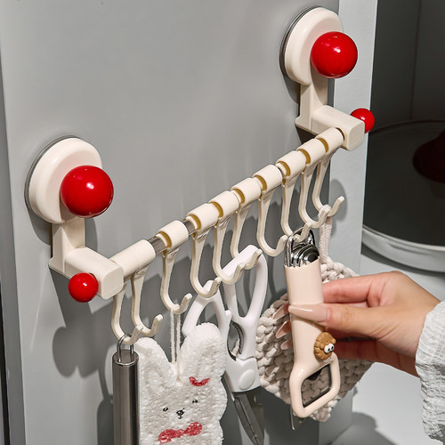 【2025新款】吸盘一排式滑轨挂钩