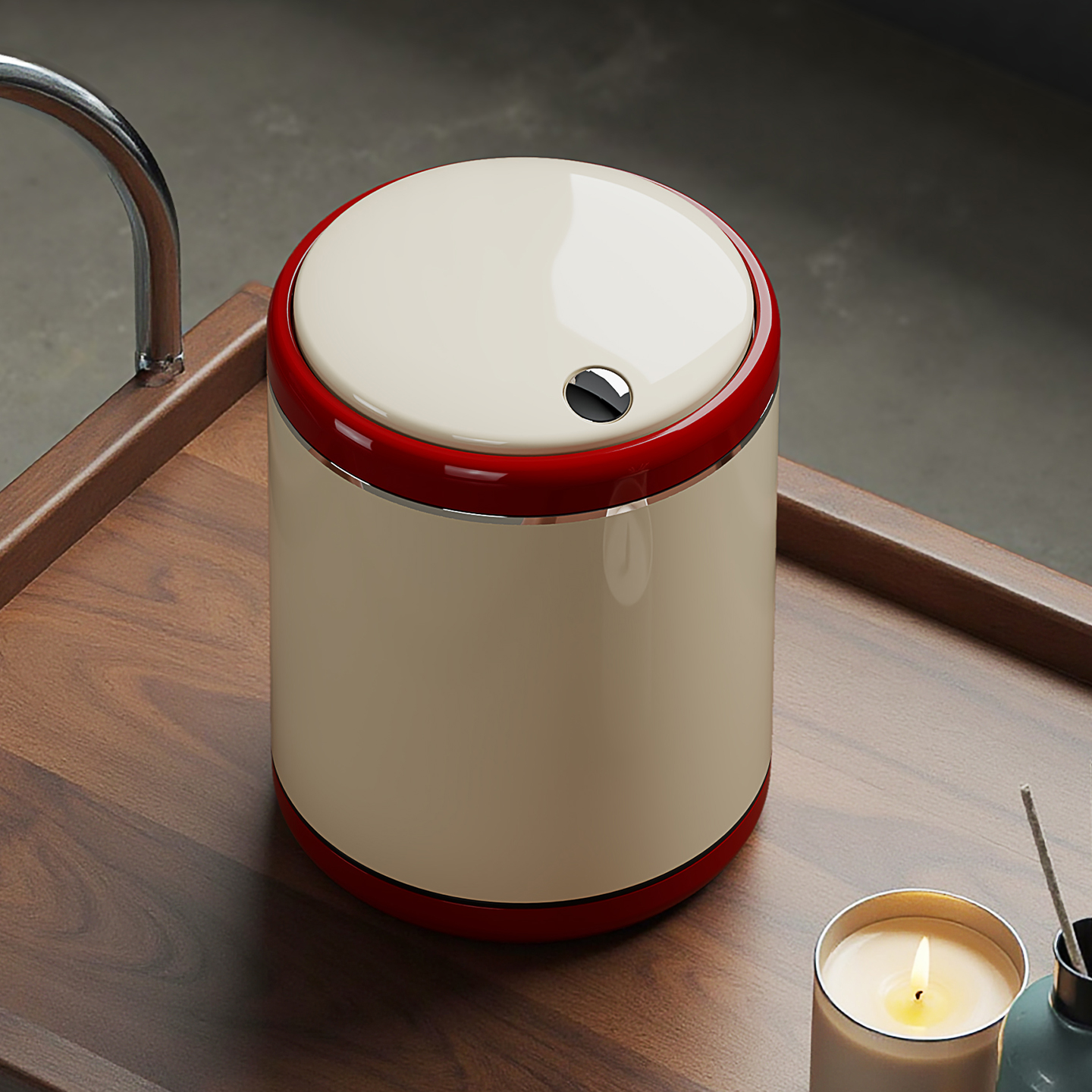 【2025新款】桌面按压式垃圾桶