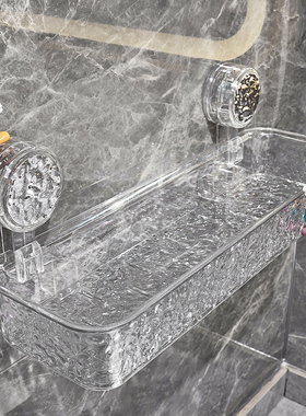 吸盘卫生间置物架浴室洗手洗漱台免打孔壁挂式挂墙上厕所收纳架子