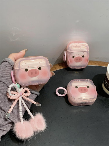 恩王可爱泼墨腮红小猪