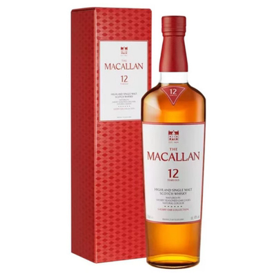 山姆购麦卡伦MACALLAN英国进口12年单一麦芽苏格兰威士忌700ml