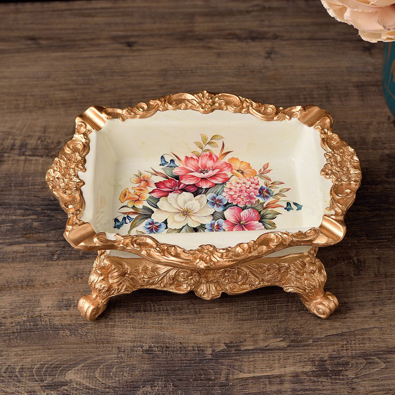 欧式烟灰缸大号奢华高档客厅家用创意个性 潮流ktv装饰办公室烟缸