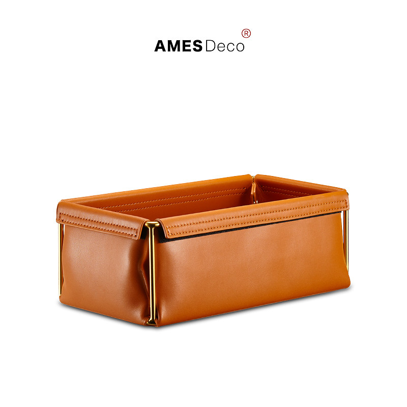 爱美仕家居美式简约客厅化妆间桌面皮革收纳盒杂物遥控器茶几托盘,收纳整理,桌面收纳盒,淘宝优惠券,粉丝福利购,淘宝优惠卷