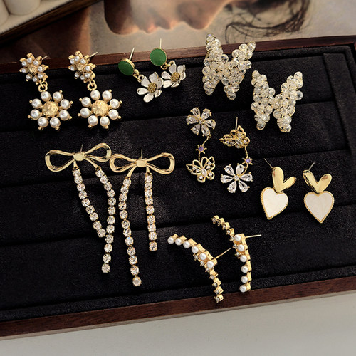 觅韩气质小众耳饰项链合集个性春夏福利款耳钉耳扣不参与满赠活动