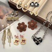 饰品小众法式 觅韩个性 潮流时尚 温柔简约耳环女项链发饰不参与满赠