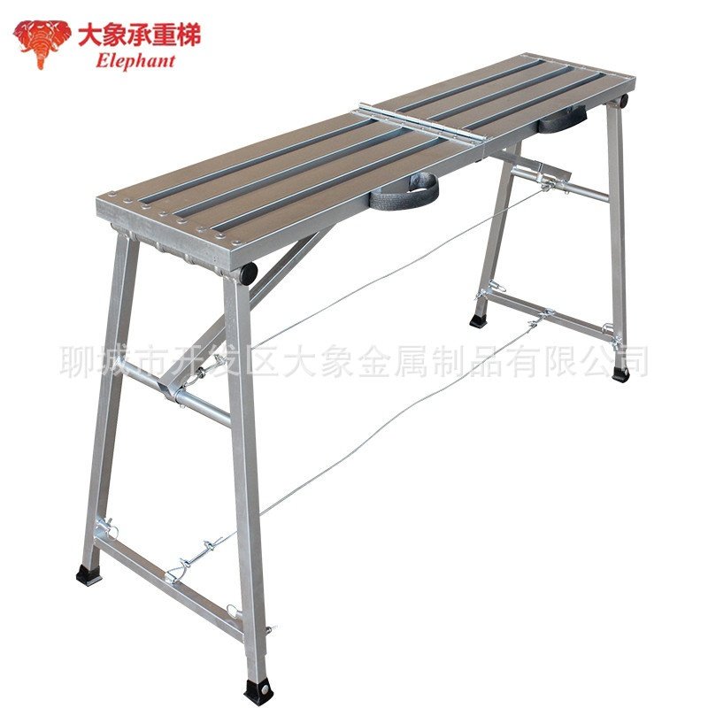 厂家现货供应便携带多功能折叠马凳 伸缩升降脚手架承重梯