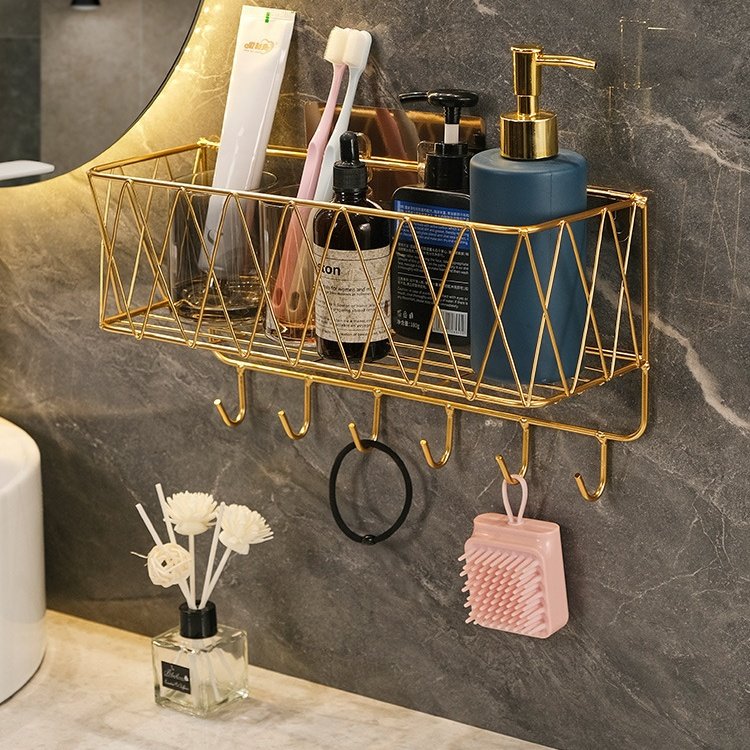 卫生间墙面置物架房间卧室床头墙上挂篮宿舍浴室收纳篮免打孔挂钩,家庭/个人清洁工具,浴缸置物架,淘宝优惠券,粉丝福利购,淘宝优惠卷