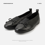 法式浅口蝴蝶结芭蕾舞鞋女2025年秋新款舒适单鞋B1435