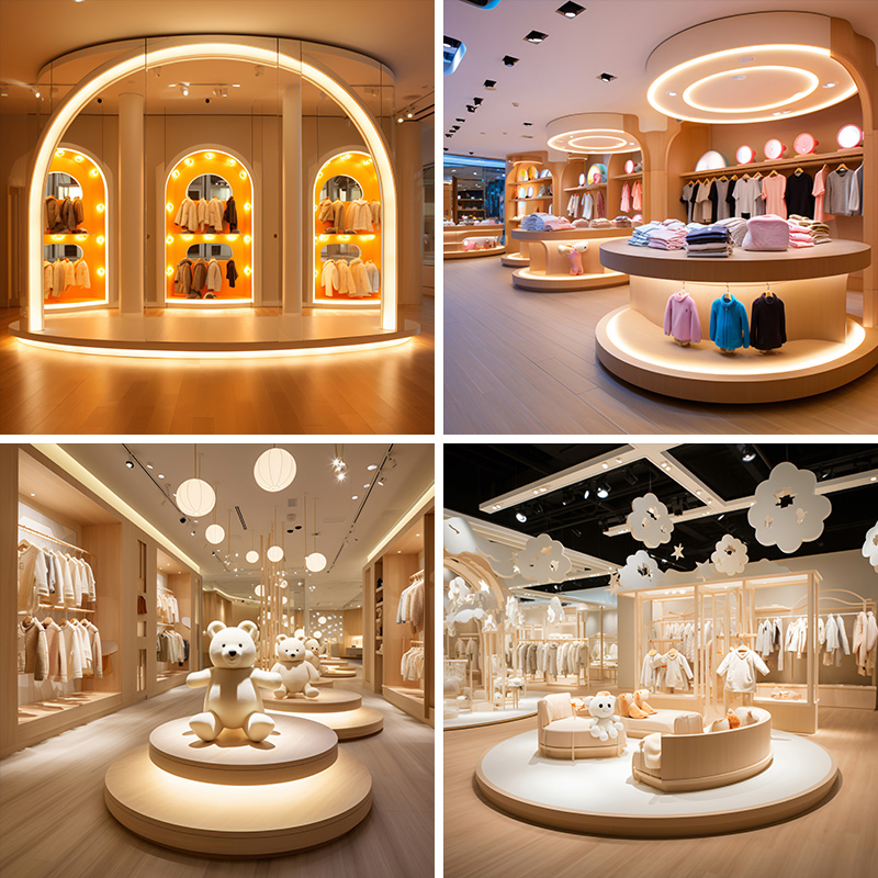 童装儿童直播背景布3d立体背景墙高清可移动网红喷绘高端淘宝抖音快手服装店母婴产品拍摄场景布置装饰大气