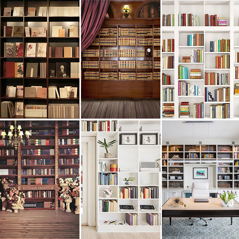 书橱直播背景布网红3d立体书房书柜书架装饰网红装饰布置高档主播抖音快手背景墙情感欧式大气复古2022带货,3C数码配件,背景布类,淘宝优惠券,粉丝福利购,淘宝优惠卷