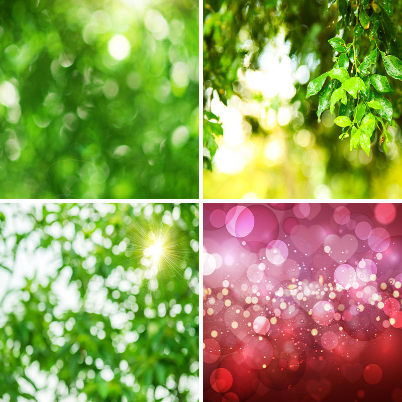 斑驳虚化朦胧感绿色光圈背景布摄影道具静物拍摄产品拍照古风春天风景