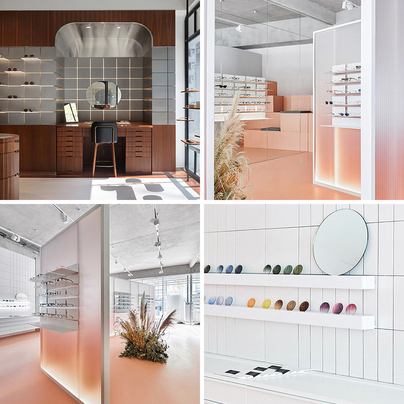 新款室内眼镜类直播间3d立体背景布高清网红主播男女背景墙布商场高级感门店直播间挂墙背景布太阳镜墨镜定制