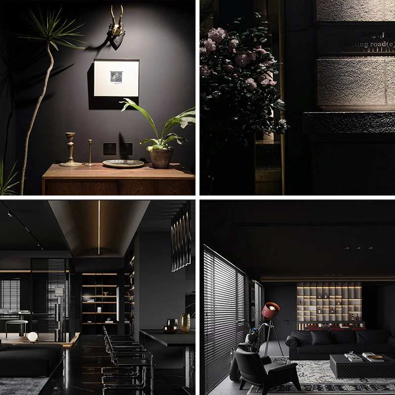 暗黑风格氛围感直播背景布3d立体背景墙网红小红书爆款场景布置中古风奢华立体高端大气客厅深灰色可定制高清