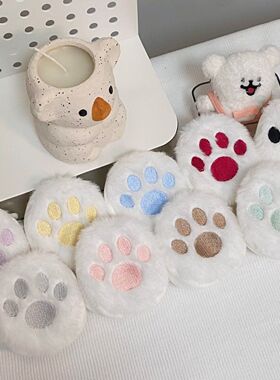 环琪娃鞋棉花娃娃鞋子40cm坐姿娃娃鞋子猫爪鞋毛绒鞋棉花娃娃鞋子