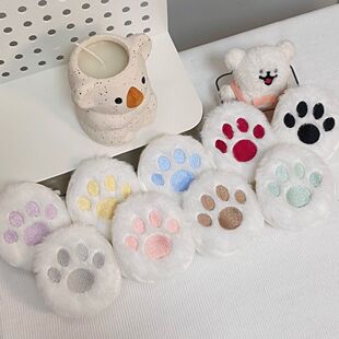 环琪娃鞋棉花娃娃鞋子40cm坐姿娃娃鞋子猫爪鞋毛绒鞋棉花娃娃鞋子