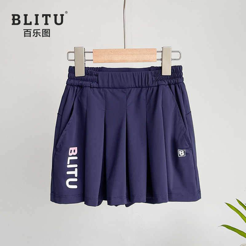 儿童高尔夫服装女童裙裤夏季吸汗速干女孩短裙子时尚运动球裙半裙