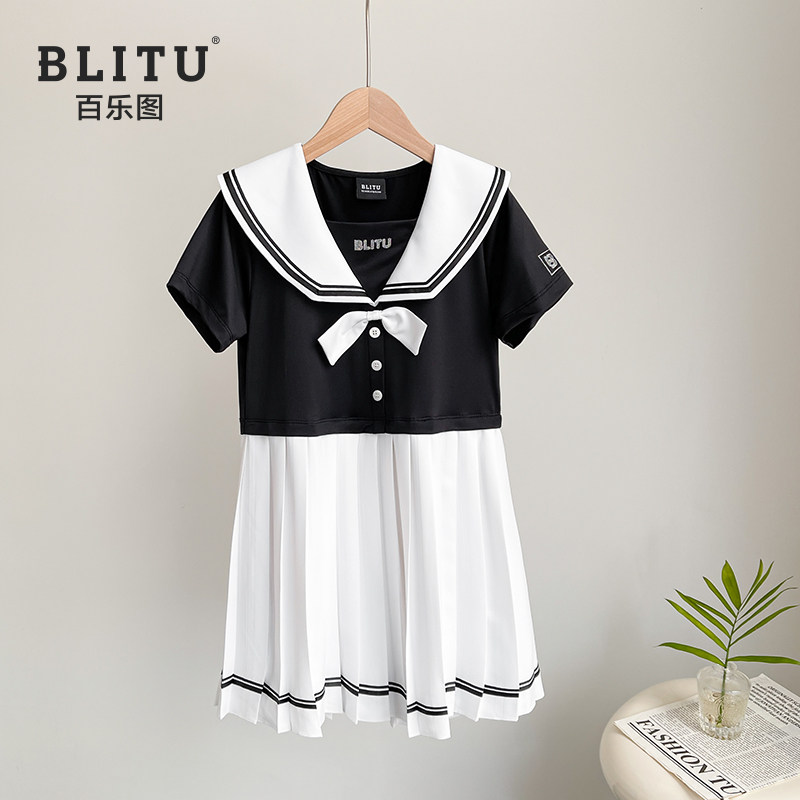 高尔夫衣服女童连衣裙排汗透气
