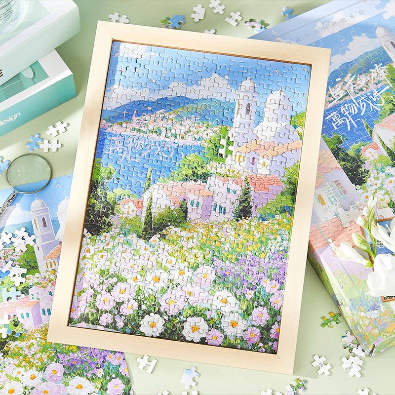 拾光教师节拼图礼盒带相框 潮玩益智diy高颜值生日礼物桌面摆件