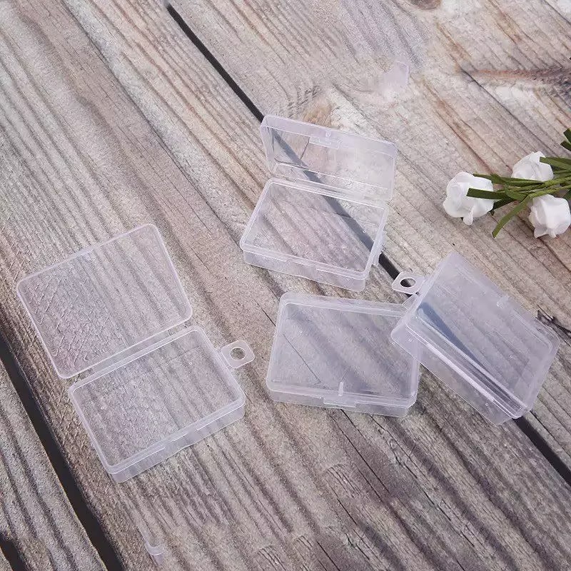 塑料盒子长方形小收纳盒贴纸收纳盒商品礼品包装盒PP塑料盒子有盖