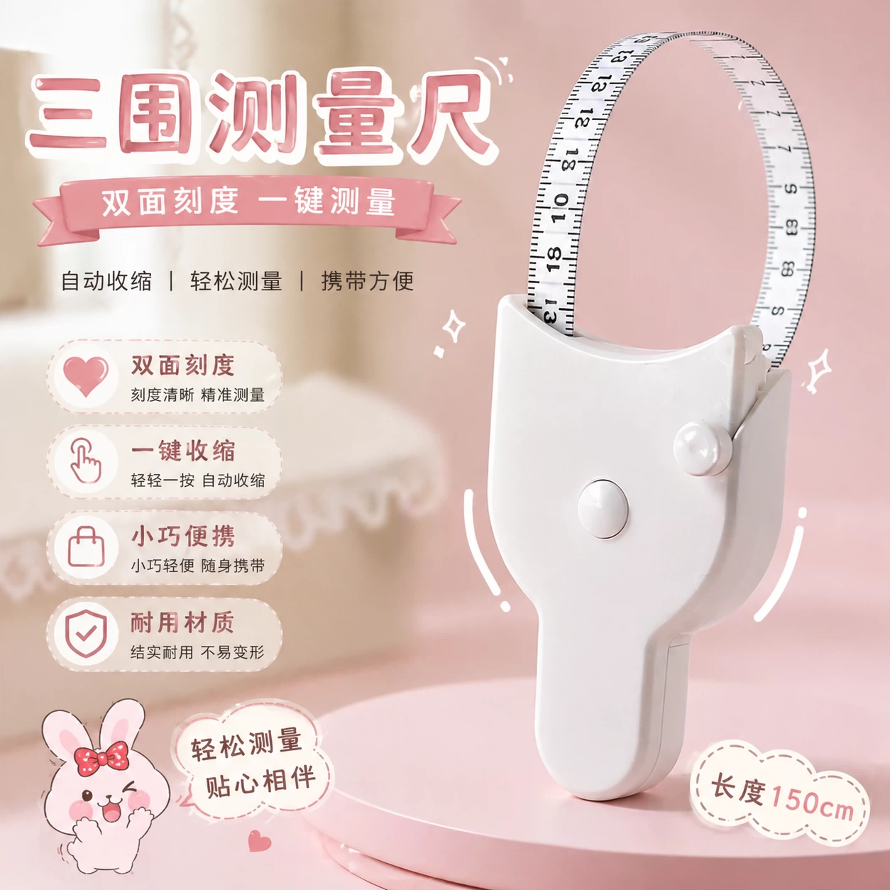软尺量三围测量尺专用健身纬度尺